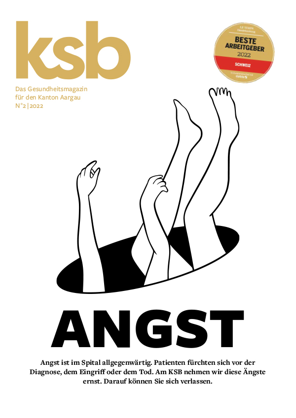 Cover Gesundheitsmagazin Kantonsspital Baden KSB Ausgabe 2 2022