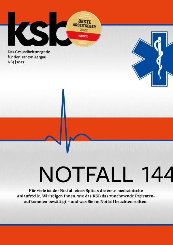Cover Gesundheitsmagazin Kantonsspital Baden KSB - Ausgabe 4 2022