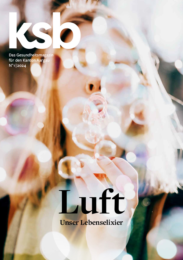 Cover vom Gesundheitsmagazin Kantonsspital Baden KSB Ausgabe 1 2024