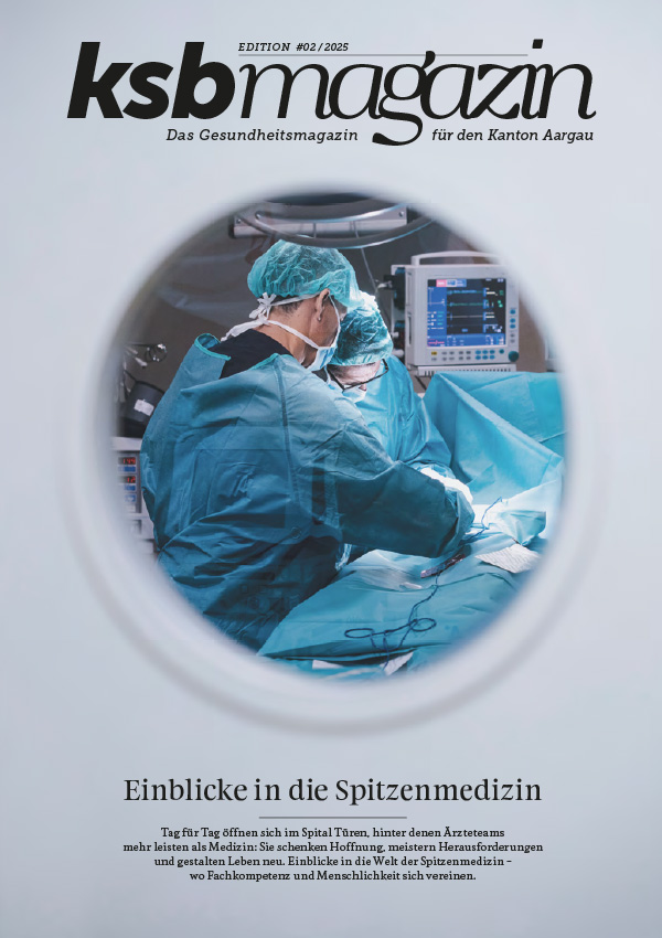 Cover von Gesundheitsmagazin Kantonsspital-Baden KSB - Ausgabe 2 - 2025